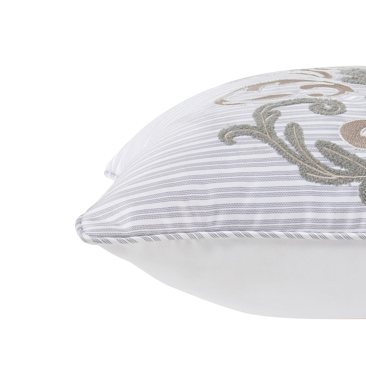 Acanthus Serenity Relic Curve Printed Embroidery Cushion Cover