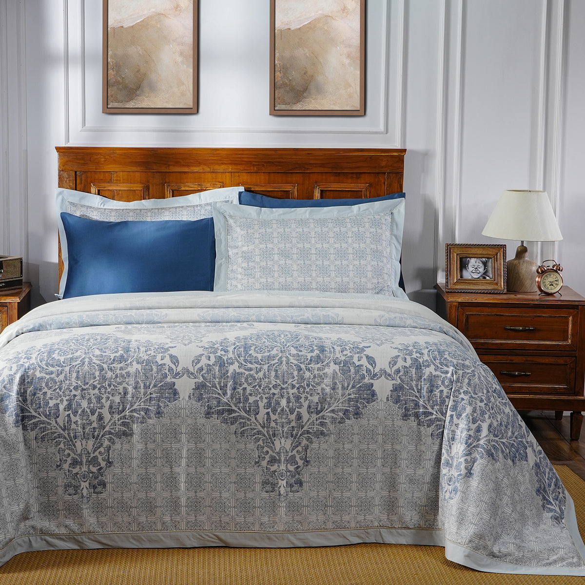 Acanthus Serenity Leisure Lay Print Duvet Cover With Pillow Case