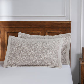 Acanthus Serenity Visual Treat Quilted Pillow Sham Set