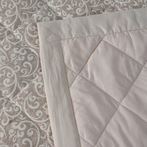 8PC Acanthus Serenity Visual Treat Quilted Quilt Set