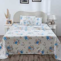 Hermosa Eclectic Garden Gabriella 100%Cotton Printed Bed Sheet with Pillow Case