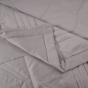 Vintage Noemi Tencel Fabric AC Quilt/Quilted Bed Cover/Comforter, Grey