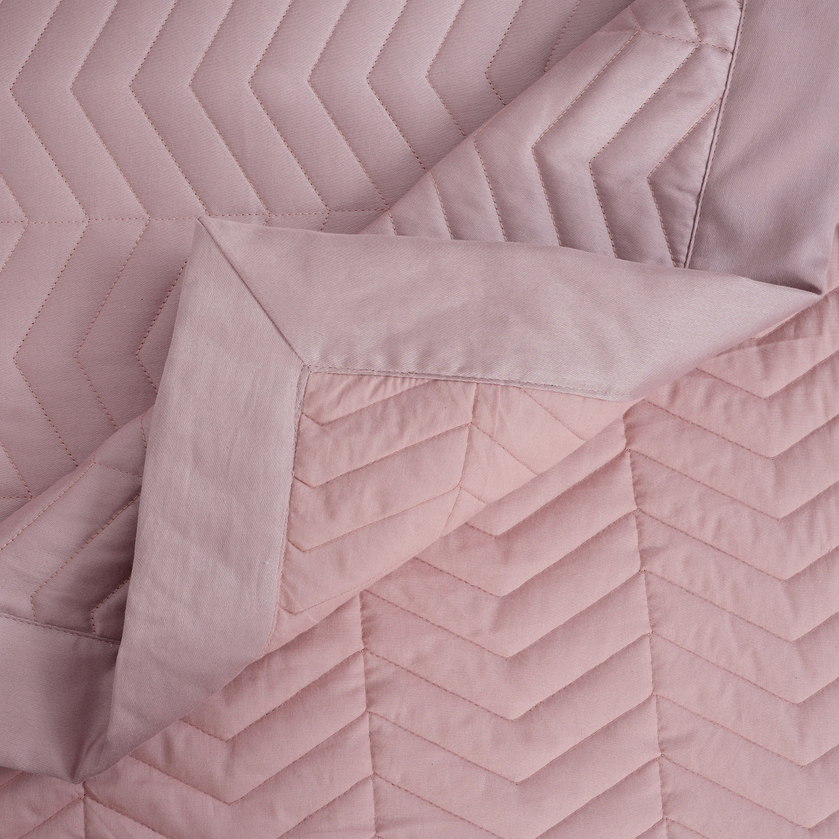 Colorart Penelope AC Quilt/Quilted Bed Cover/Comforter Misty Rose