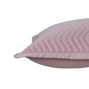 Colorart Penelope Quilted Pillow Sham Set of 2 Misty Rose