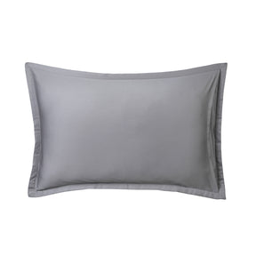 Colorart Penelope Quilted Pillow Sham Set of 2 Flint Grey