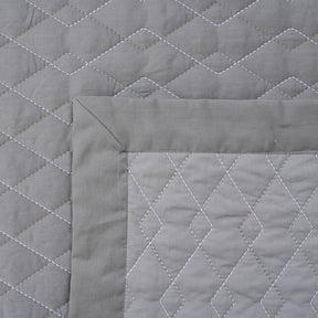 8pcs Quilt/Quilted Bed Cover Set Art Deco Diamond Neutral