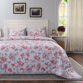 Eclectic Garden Wren 4PC Quilt Set