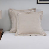 Emmie Made With Egyption Cotton Ultra Soft Beige Pillow Case Euro Set