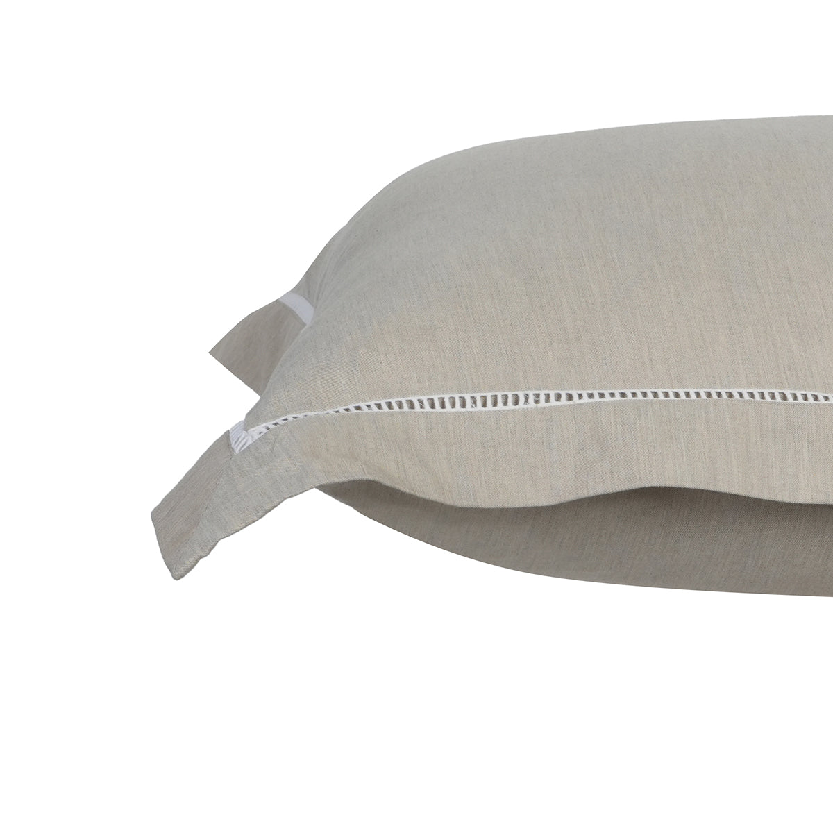 Emmie Made With Egyption Cotton Ultra Soft Beige Pillow Case Euro Set