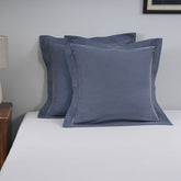 Emmie Made With Egyption Cotton Ultra Soft Blue Pillow Case Euro Set