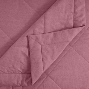 Emmie 100% Natural Cotton Filling Light Weight Winter Quilt / Quilted Bed Cover Red