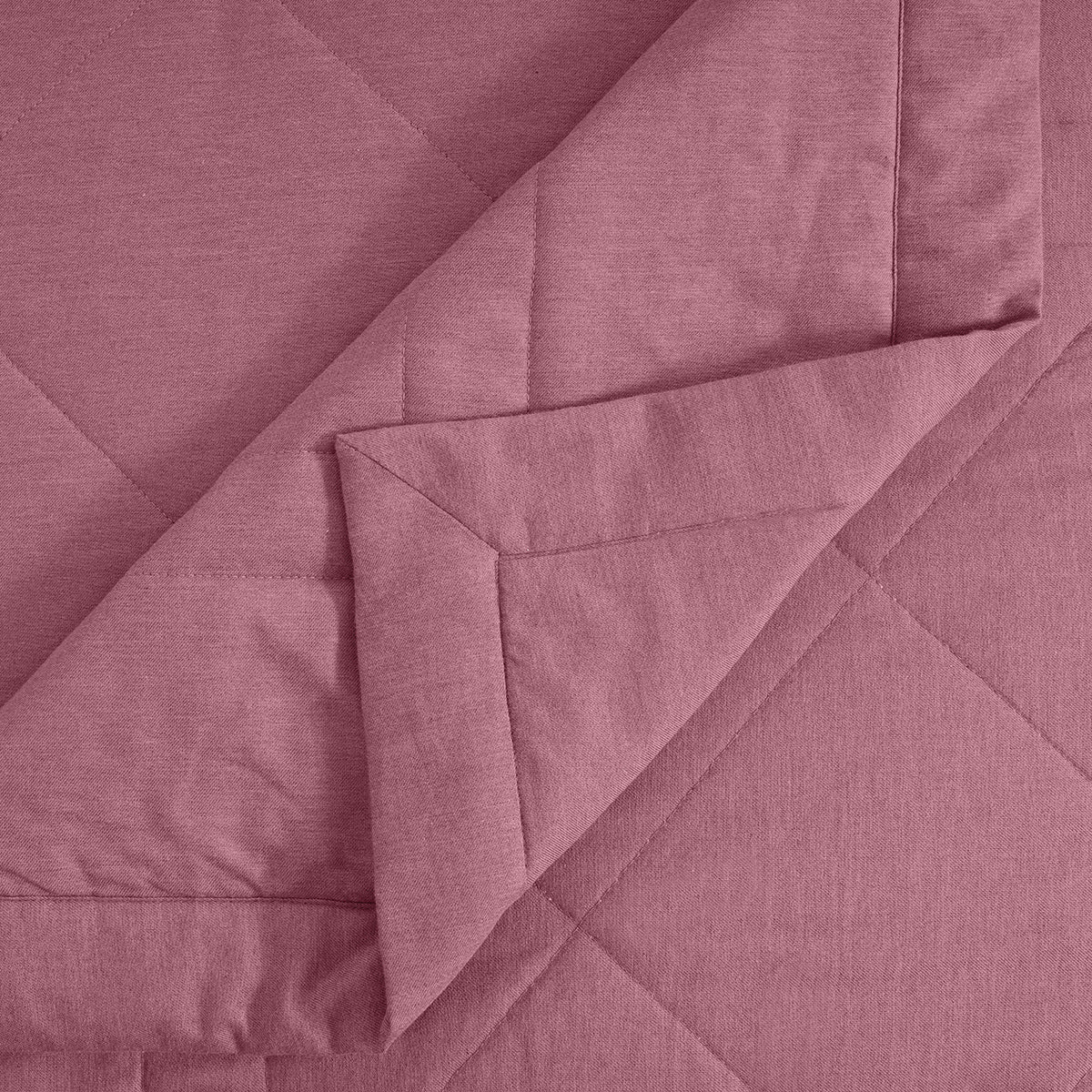 8Pc Emmie 100% Cotton Yarn Dyed Melange Red Quilt Set