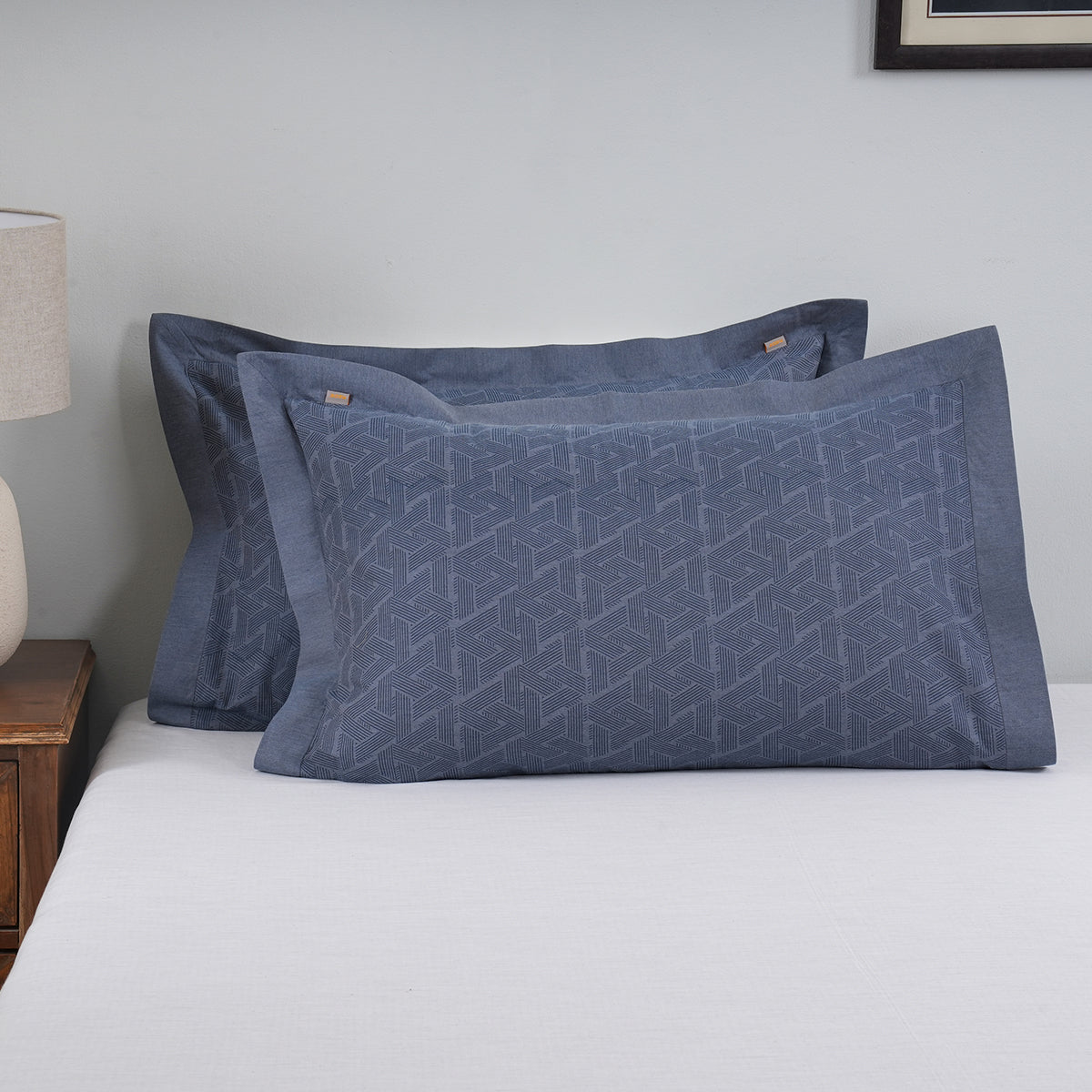 Inner City Made With Egyption Cotton Ultra Soft Blue Pillow Case Set