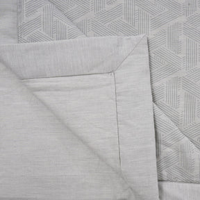 Inner City 100% Natural Cotton Filling Light Weight Winter Quilt / Quilted Bed Cover Grey