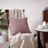 Pin Stripe Made With Egyption Cotton Ultra Soft Red Cushion Cover