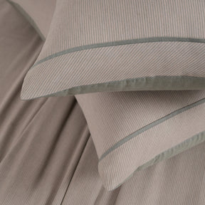 Pin Stripe Made With Egyption Cotton Ultra Soft Green Bed Sheet with Pillow Case