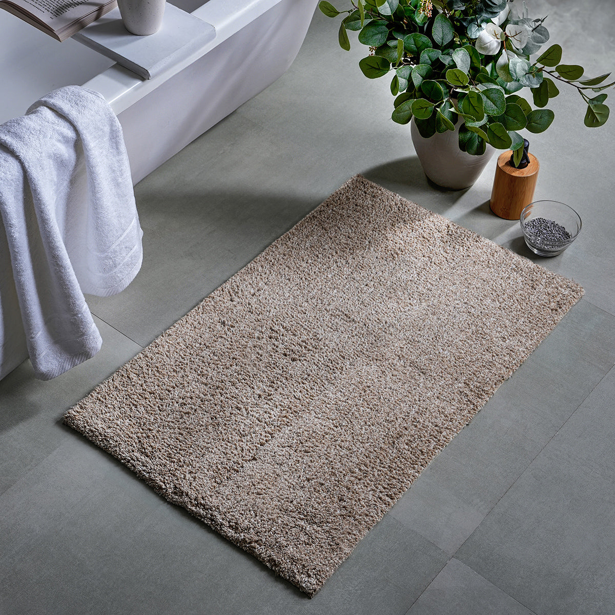 Softstride sustainable & eco-friendly, soft and highly absorbent Neutral Bath Mat