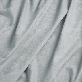 Evander Self Jacquard Blue Bed Sheet with Pillow Case