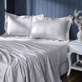 Isadora Self Jacquard Grey Bed Sheet with Pillow Case