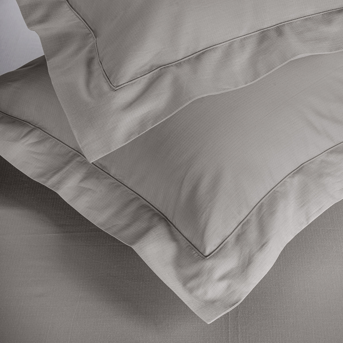 Felix Self Jacquard 100% Cotton Grey Bed Sheet with Pillow Case