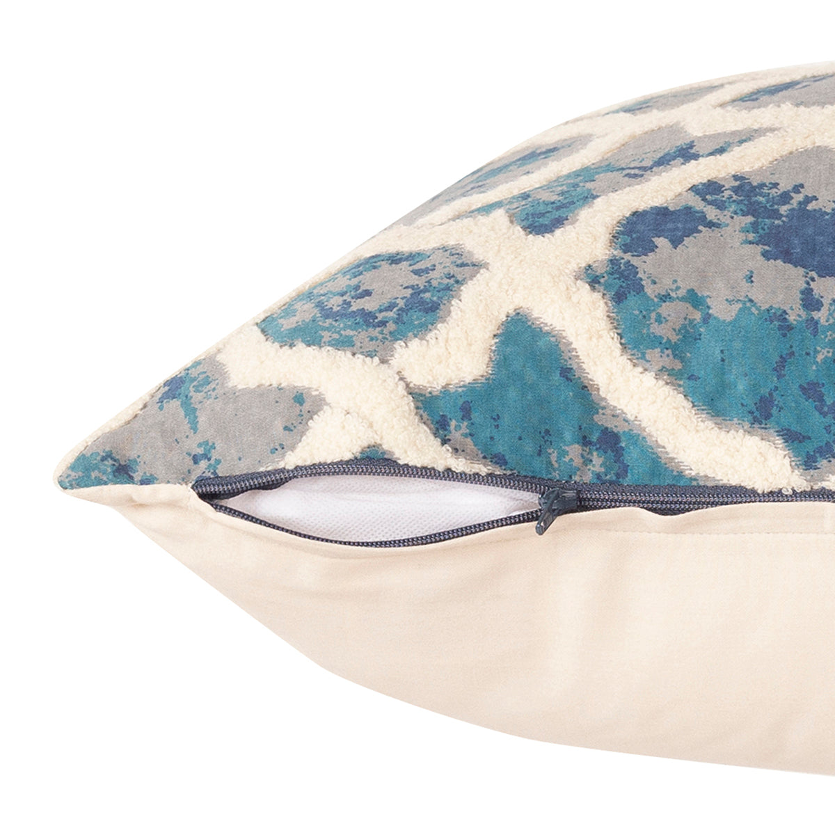 Nouveau Tradition Form Replay Blue Cushion Cover