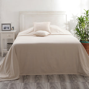 Jessica 100% Cotton Solid Woven Super Soft Simply Taupe Bed Cover/Blanket