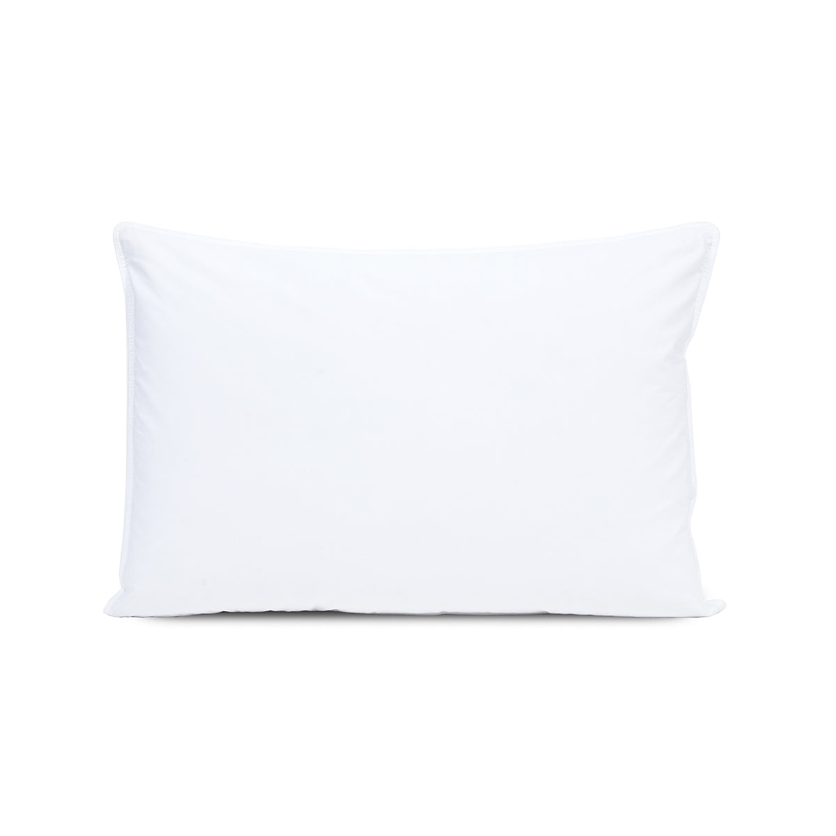 Elite 100% Cotton Solid Fabric White 1PC Pillow