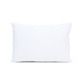 Elite 100% Cotton Solid Fabric White 1PC Pillow