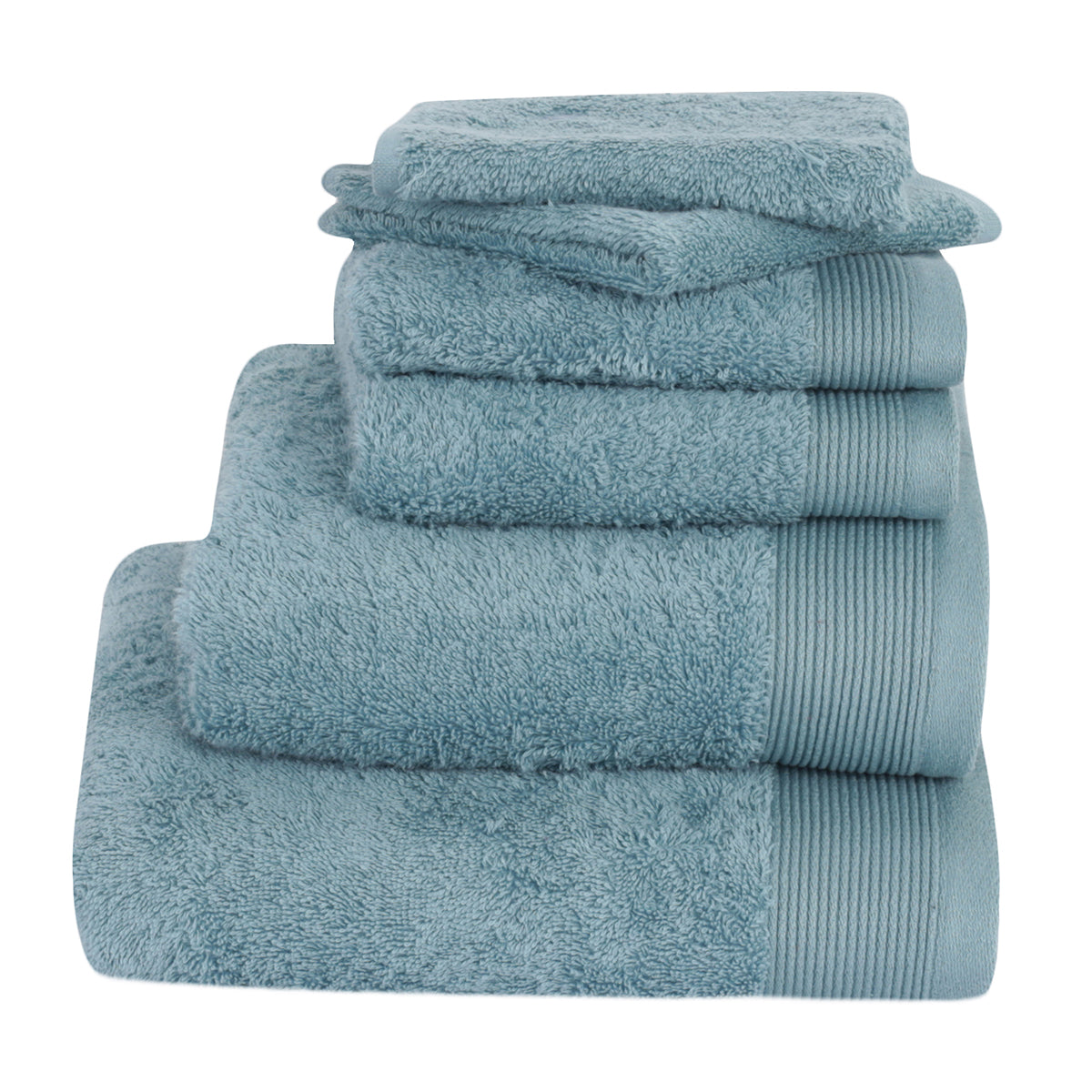 Colorart Embedded Stripe Nile Blue Towel