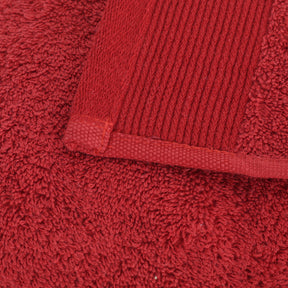 Colorart Embedded Stripe Lacquer Red Towel