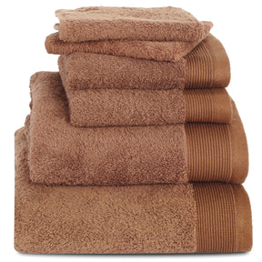 Colorart Embedded Stripe Aero Brown Towel