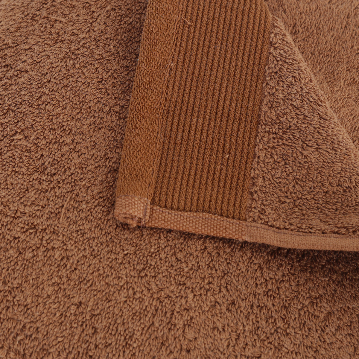 Colorart Embedded Stripe Aero Brown Towel