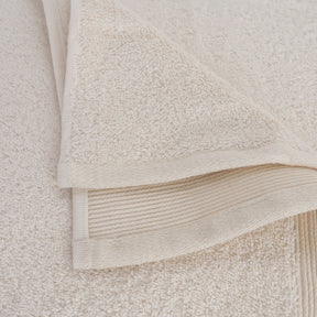 Colorart Embedded Stripe Cream Towel