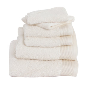 Colorart Embedded Stripe Cream Towel