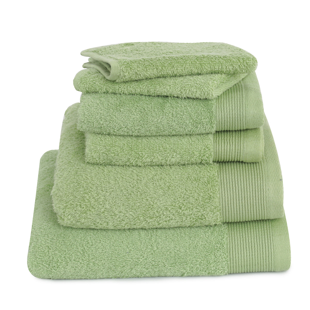 Colorart Embedded Stripe Jasmine Green Towel