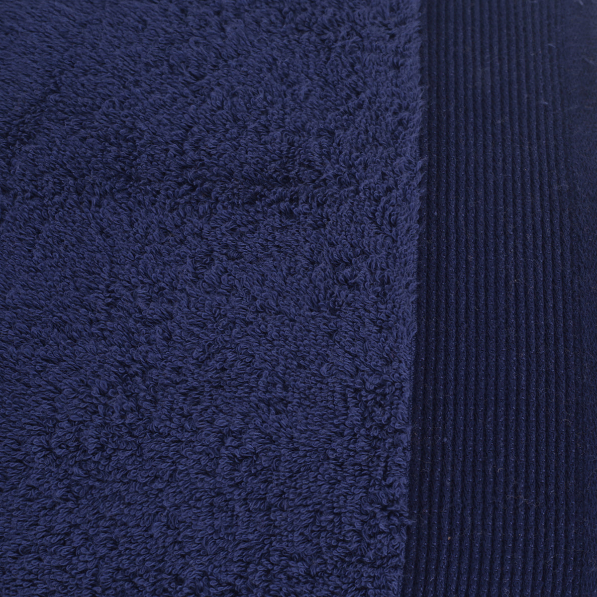 Colorart Embedded Stripe Navy Towel