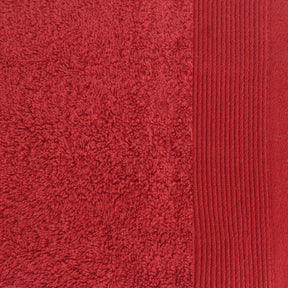 Colorart Embedded Stripe Lacquer Red Towel