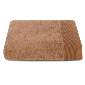 Colorart Embedded Stripe Aero Brown Towel