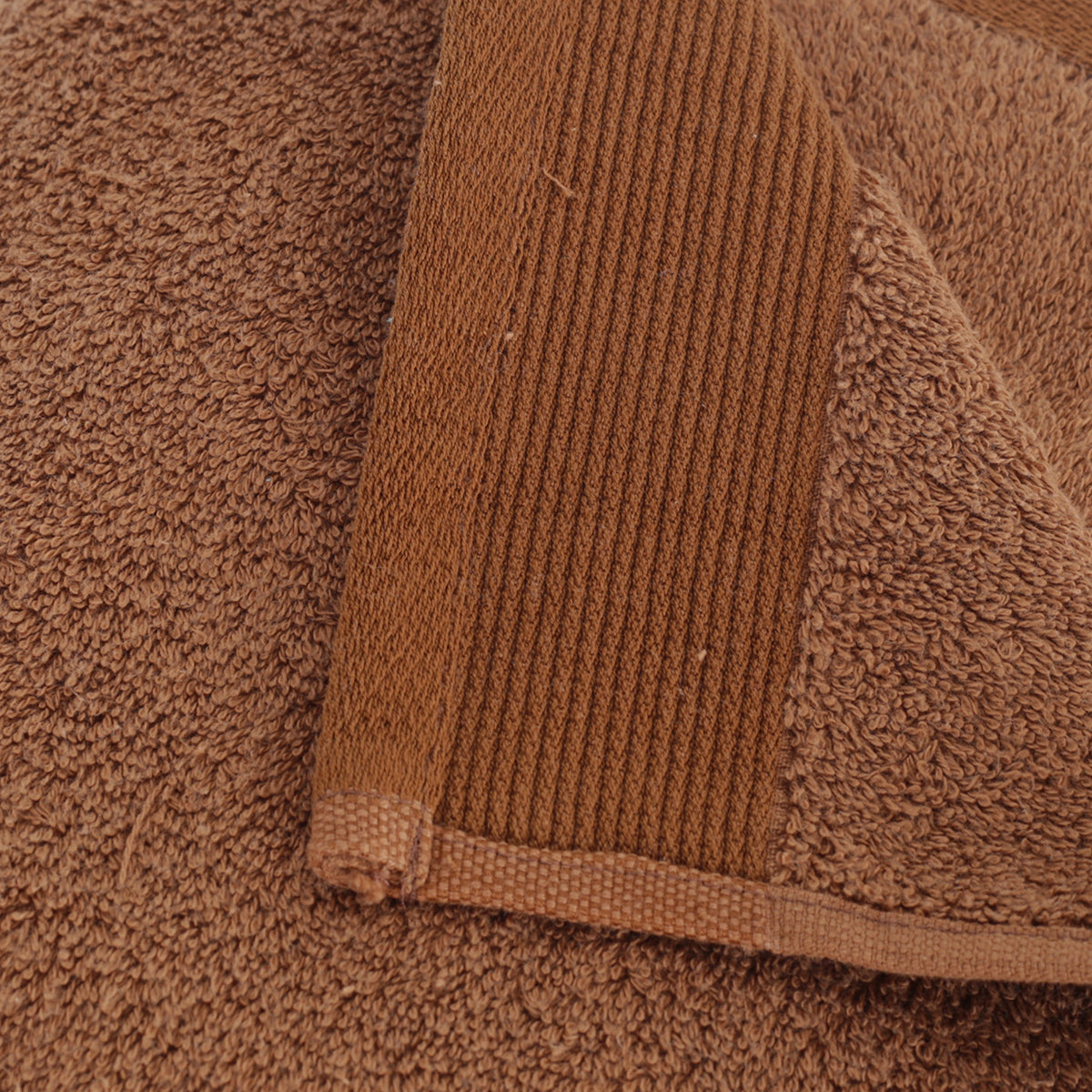 Colorart Embedded Stripe Aero Brown Towel