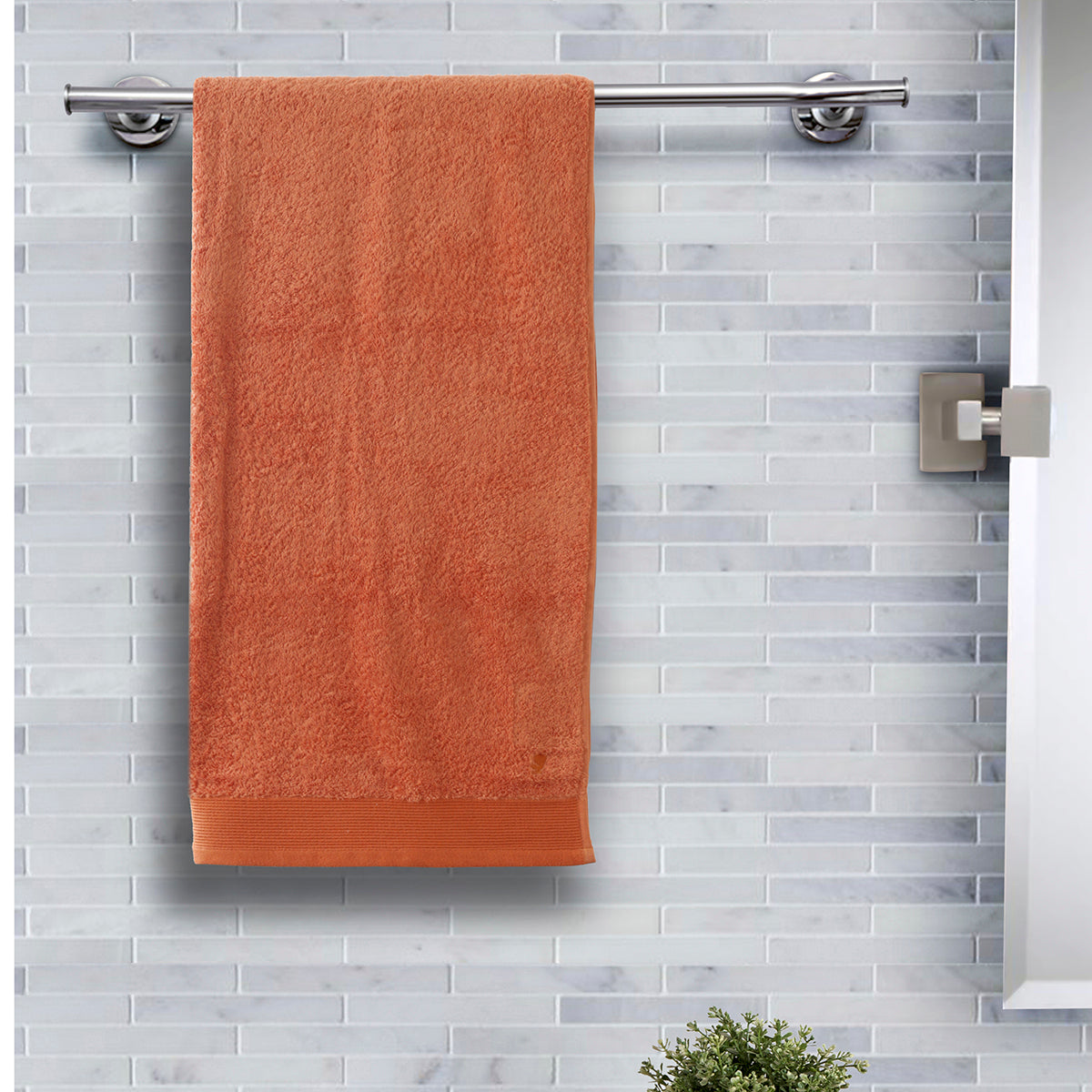 Colorart Embedded Stripe Burnt Towel