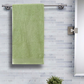 Colorart Embedded Stripe Jasmine Green Towel