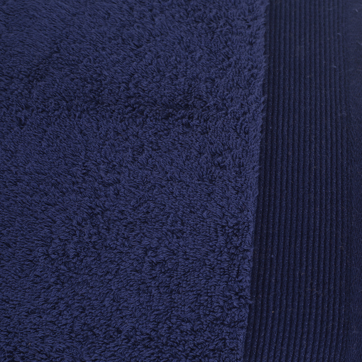 Colorart Embedded Stripe Navy Towel