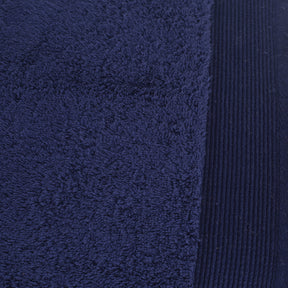 Colorart Embedded Stripe Navy Towel