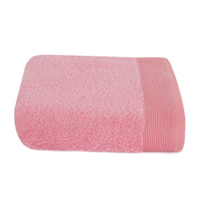 Colorart Embedded Stripe Salmon Pink Towel