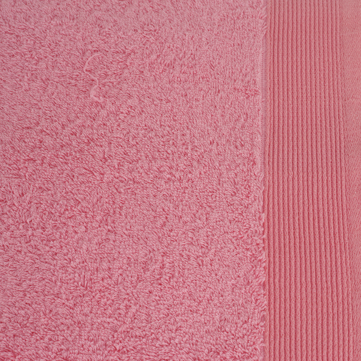 Colorart Embedded Stripe Salmon Pink Towel