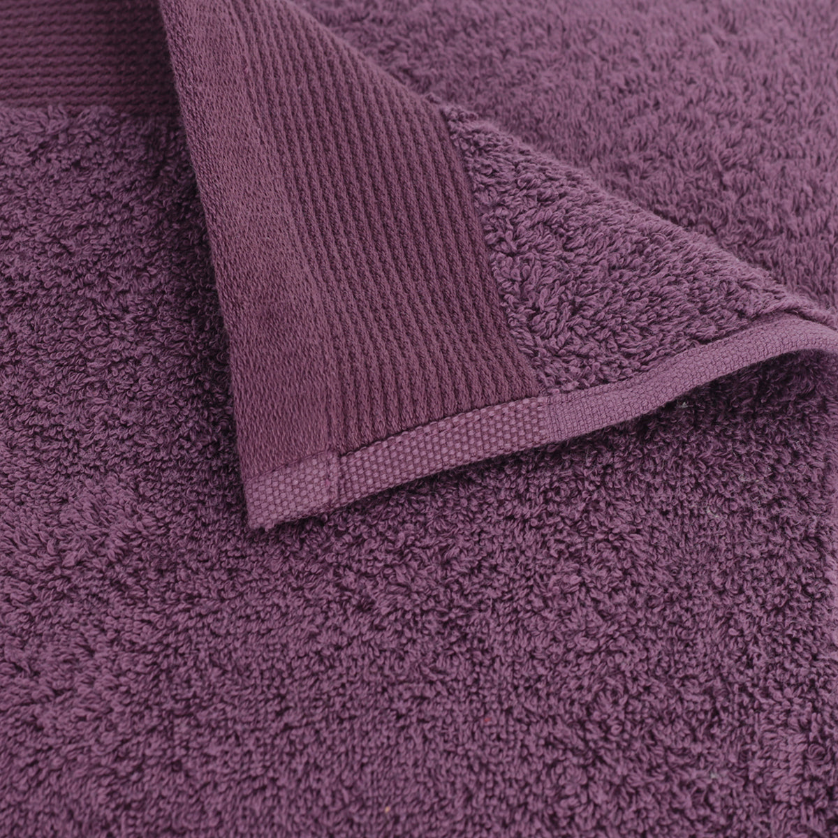 Colorart  Embedded Stripe Shadow Purple Towel