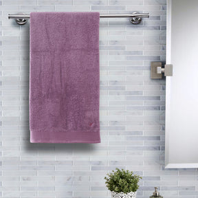 Colorart  Embedded Stripe Shadow Purple Towel