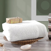 Colorart Embedded Stripe White Towel