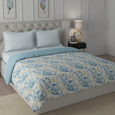 Backyard Patio Meridian Summer AC Quilt/Quilted Bed Cover/Comforter Blue