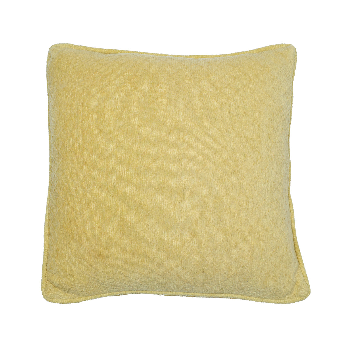 Blaize 100% Cotton Solid Weave Yellow Cushion Cover